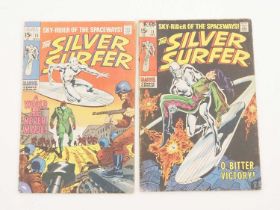 SILVER SURFER #10 & 11 (2 in Lot) - (1969 - MARVEL) - "A World He Never Made!" & "O, Bitter