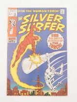 SILVER SURFER #15 (1970 - MARVEL - UK Price Variant) - Features the battle between the Silver Surfer