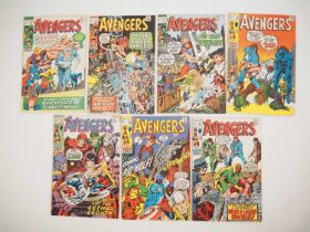 AVENGERS #75, 76, 77, 78, 79, 80, 81 (7 in Lot) - (1970 - MARVEL - UK Price Variant) - Includes