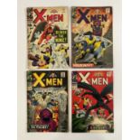 X-MEN #24, 25, 26, 27 (4 in Lot) - (1966 - MARVEL - US & UK Price Variant) - Includes the first
