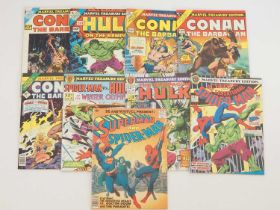 MARVEL TREASURY EDITION LOT (9 in Lot) - (1974/1976 - MARVEL - US & UK Price Variant) - Includes