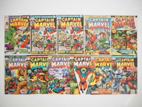 CAPTAIN MARVEL #21, 23(x2), 24, 25, 26, 27, 28, 29, 30, 33 (11 in Lot) - (1970/1974 - MARVEL -