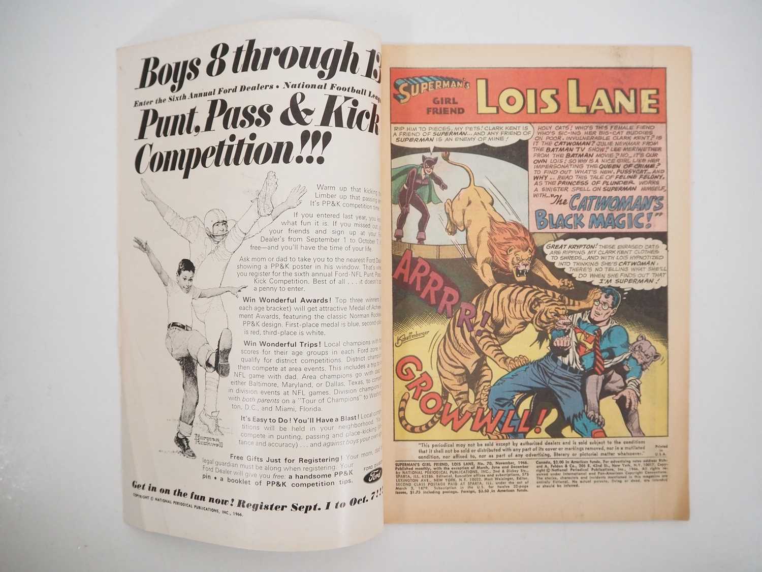 SUPERMAN'S GIRLFRIEND, LOIS LANE #70 (1966 - DC) - KEY Book - First Silver Age Catwoman appearance + - Image 3 of 9