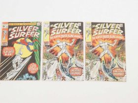 SILVER SURFER #14 & 18(x2) (3 in Lot) - (1970 - MARVEL - US & UK Price Variant) - Includes the