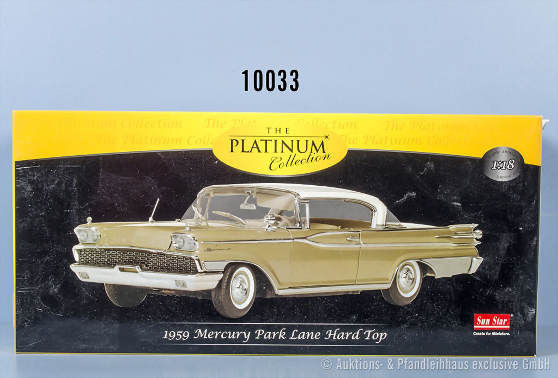 Sun Star Platinum Collection 5163 Mercury Park Lane Hard Top Marble White/ Golden Beige, ...