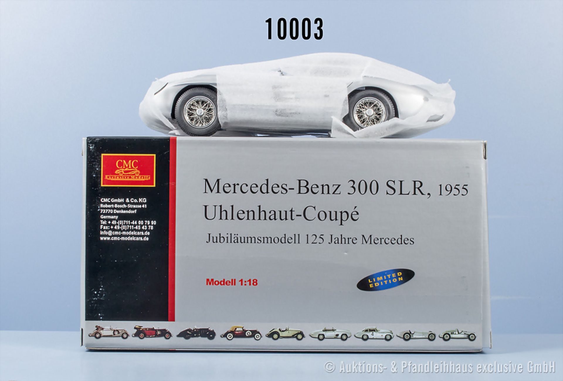 CMC M-088 Mercedes-Benz 300 SLR 1955 Uhlenhaut-Coupé, Jubiläumsmodell 125 Jahre ...