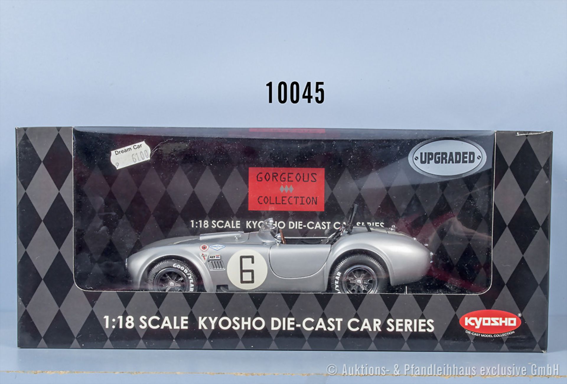 Kyosho Gorgeous Collection 08046S Shelby Cobra 427S/C Racing screen (Silver), Metall, ...