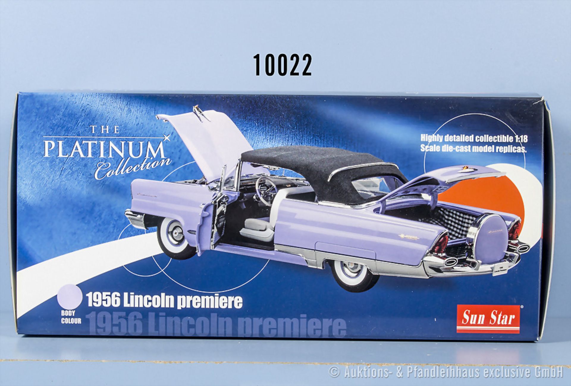 Sun Star Platinum Collection 4646 1956 Lincoln premiere Closed Convertible (Wisteria ...