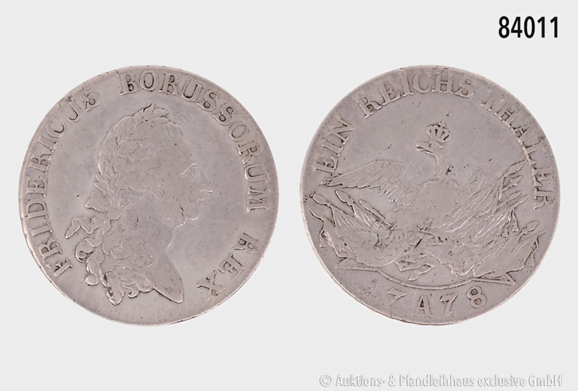 Preußen, Friedrich II. der Große, 1740-1786, Taler 1778 A, Berlin, 21,8 g, 37 mm, Dav. ...