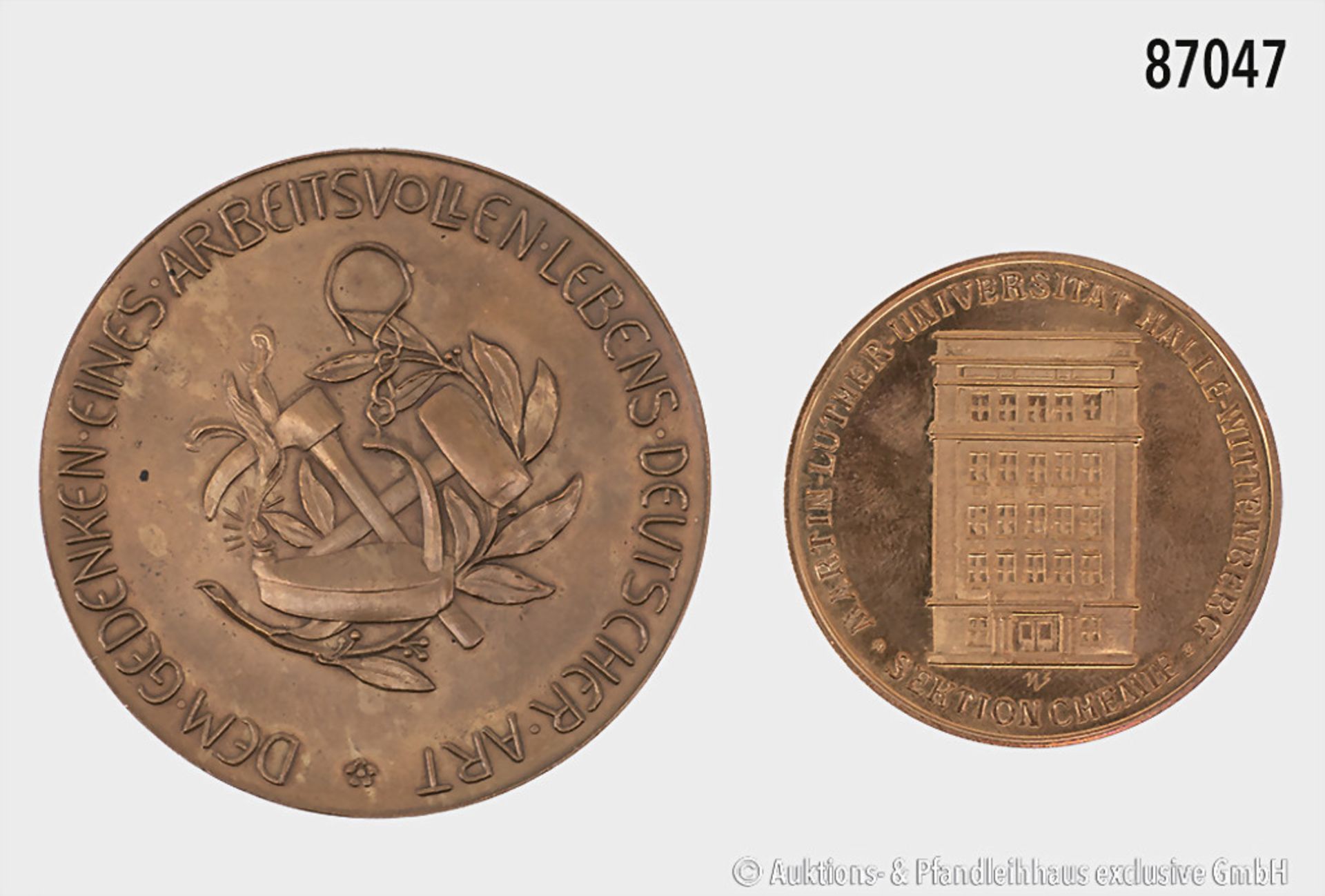 Konv. Medaille 1913, von Börsch, auf Paul Ziegler, Original-Etui, dazu Medaille auf ... - Bild 2 aus 2