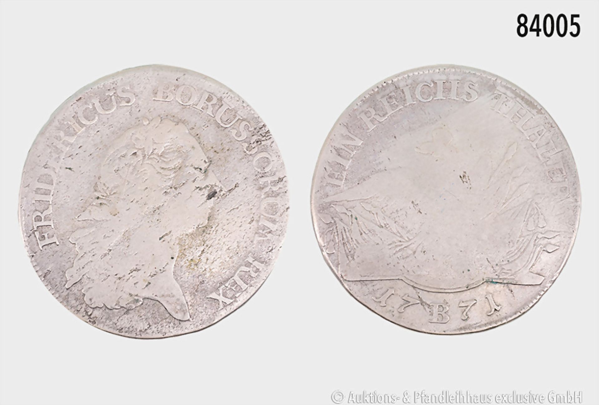 Brandenburg-Preußen, Friedrich II. (1740-1786), Taler 1771 B, 21,54 g, 38 mm, Olding ...