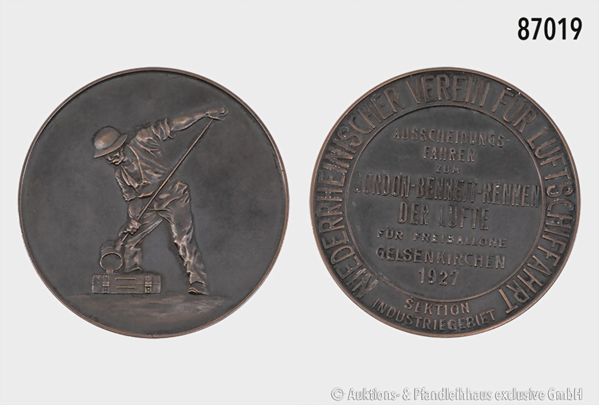 Bronzemedaille 1927, Niederrheinischer Verein für Luftschiffahrt, Ausscheidungsfahren ...