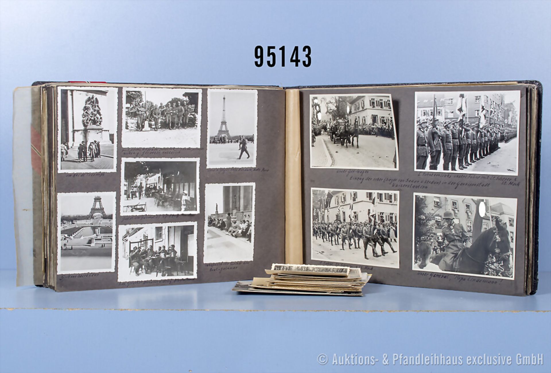 Fotoalbum 2. WK eines  Unteroffiziers der Wehrmacht im I.R. 118, West- und ...