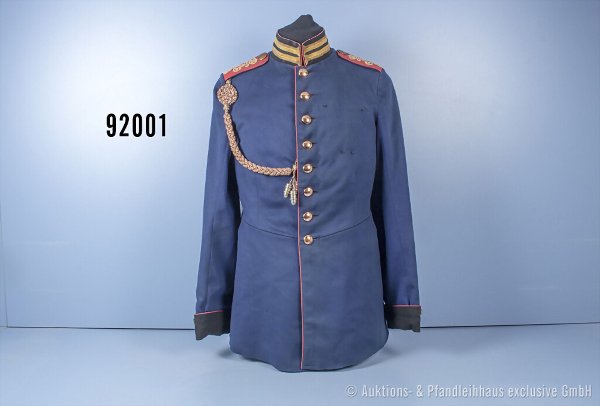 Hessen-Darmstadt Uniformrock eines Kanonier im Feld-Artillerie-Regiment Nr. 25, ...