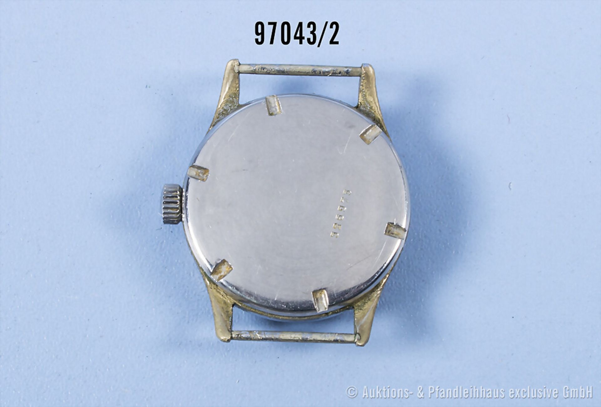 Kriegsmarine Armbanduhr "K.M. 592", guter Zustand mit Tragespuren, Armband ... - Image 2 of 2