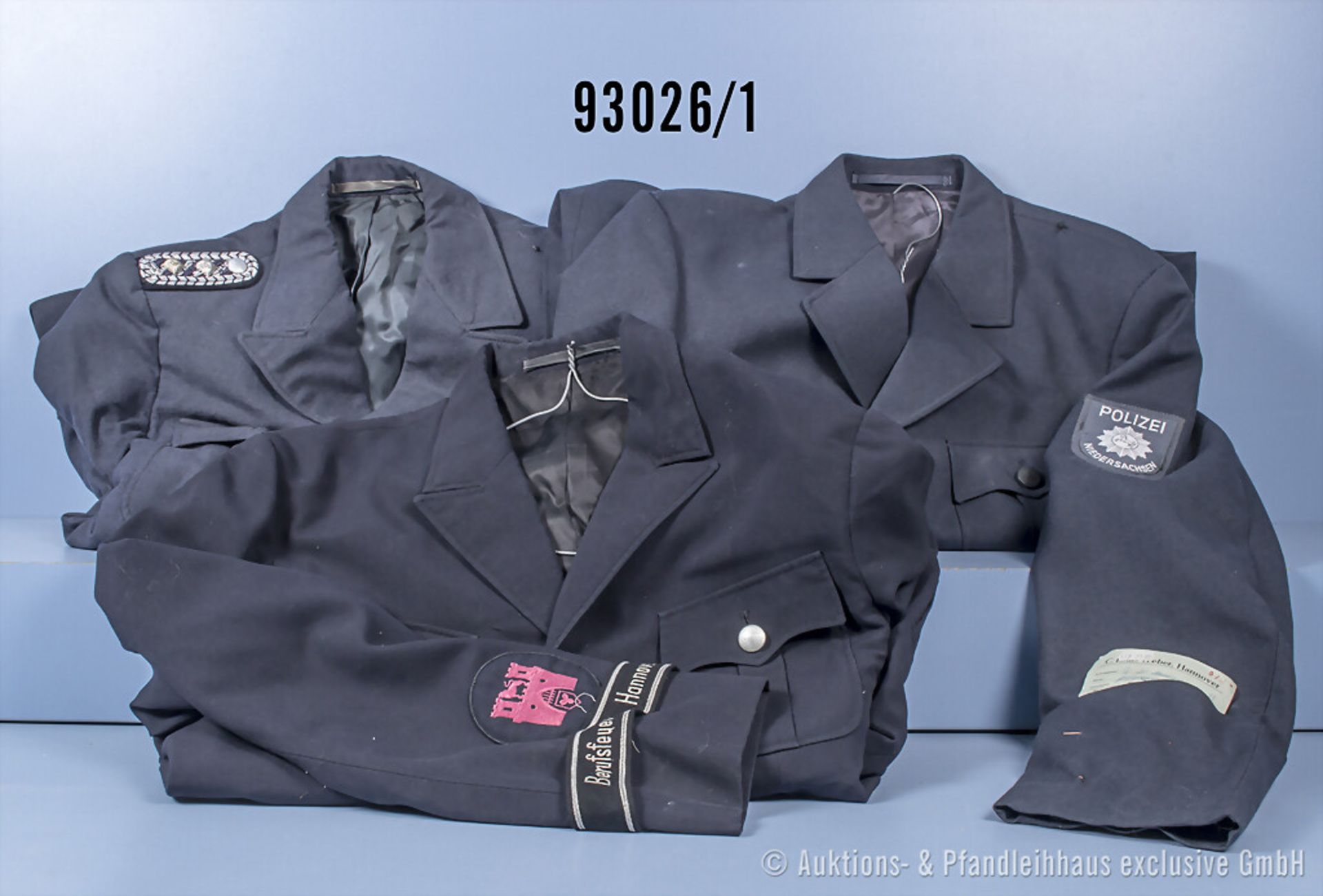 Konv. überwiegend Polizei BRD/Niedersachsen 1950-1980, 8 Kopfbedeckungen, versch. ...