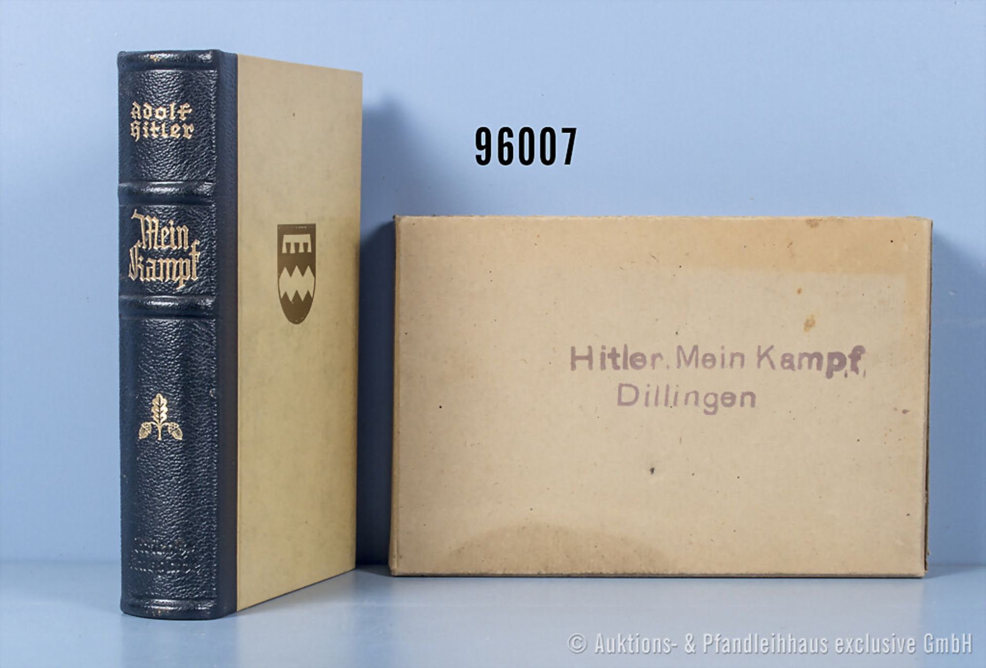 Adolf Hitler "Mein Kampf", Halblederausf., von 1942, Hochzeitsausgabe der Gemeinde ...