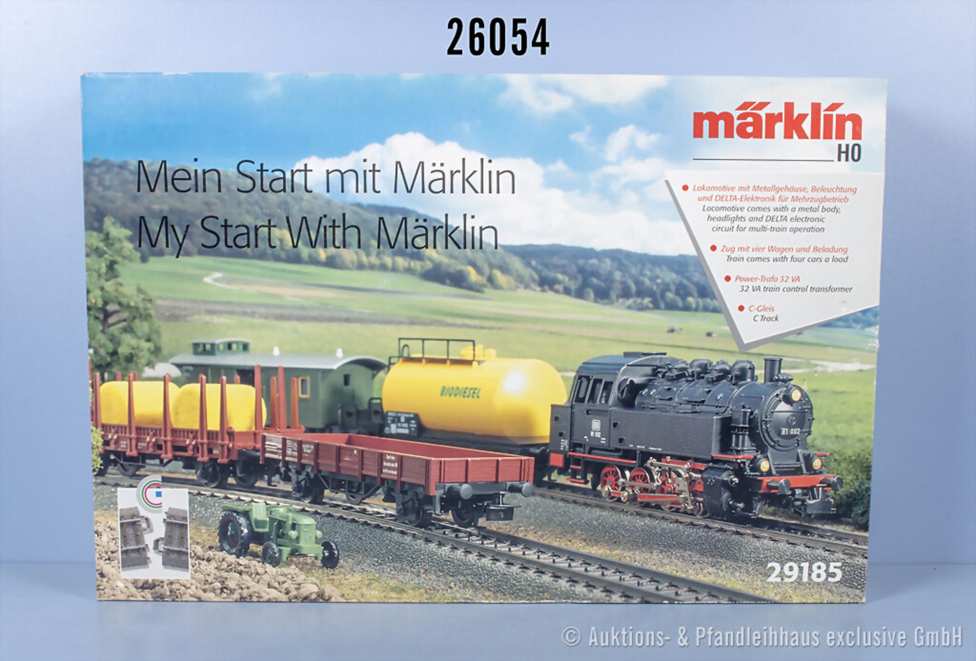 Märklin Delta digital H0 29185 Startset Güterzug mit Tenderlok der DB, BN 81 002, 4 ...