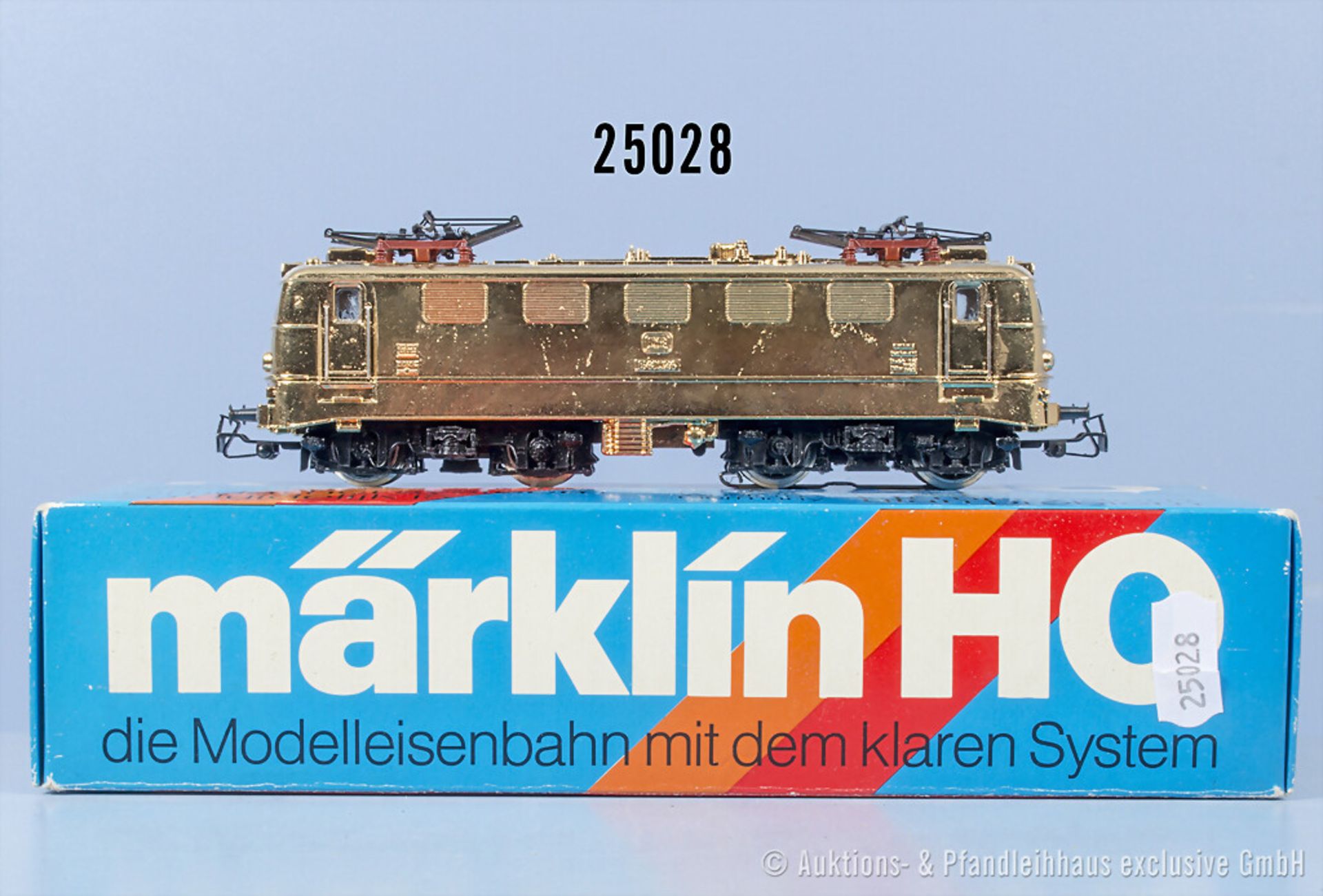 Märklin/Primex H0 E-Lok der DB, BN E41 024, Gehäuse goldfarben überlackiert, Z ...