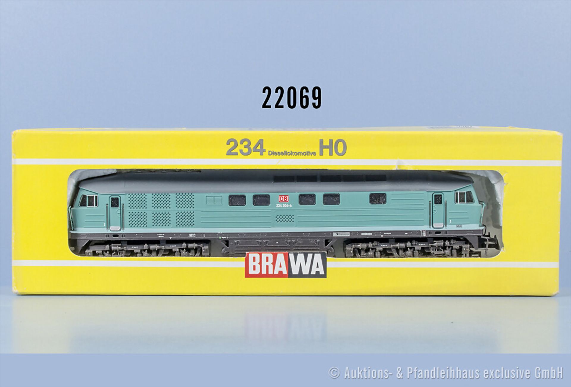 Brawa H0 0441 Diesellok der DB, BN 234 304-4, mit Digitalschnittstelle, Z 1-2, in OVP, ...