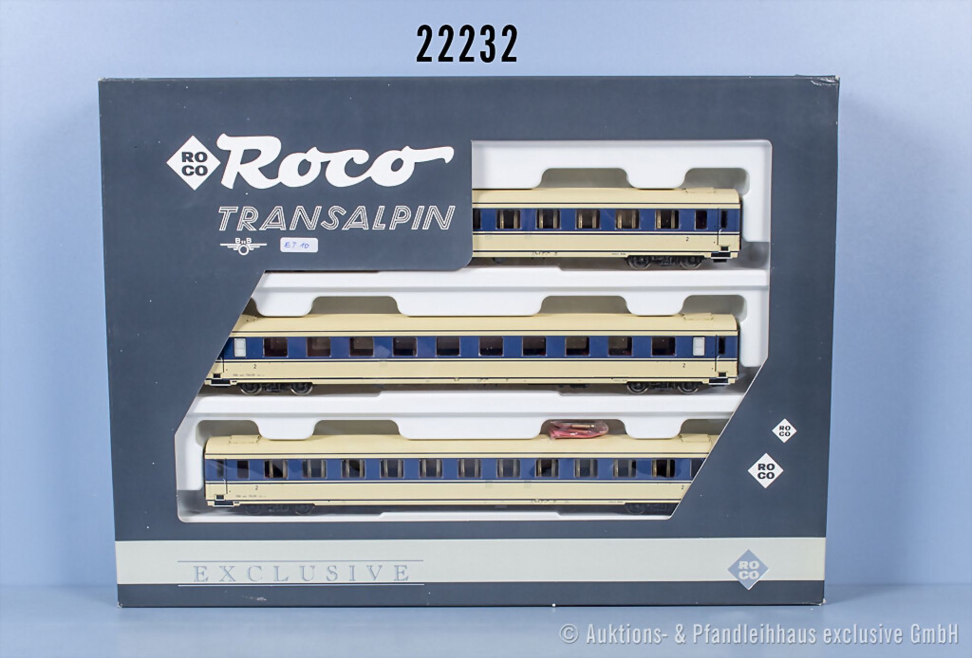 Roco H0 43054 3-teiliger Mittelwagenset zu Transalpin, Z 0-1, in ...