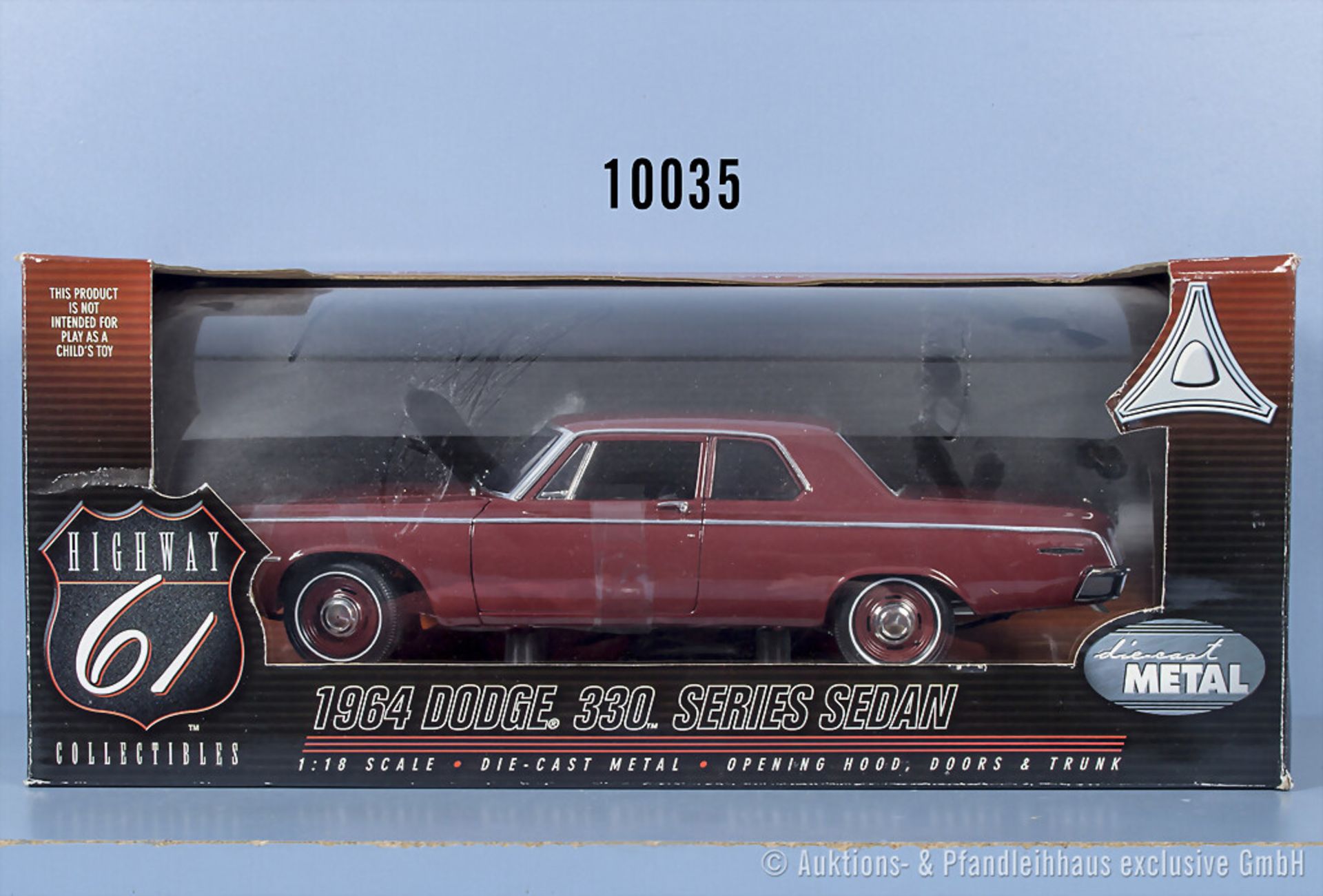 Highway 61 1964 Dodge 330 Series Sedan, 50047, Metall, 1:18, Z 0, ...