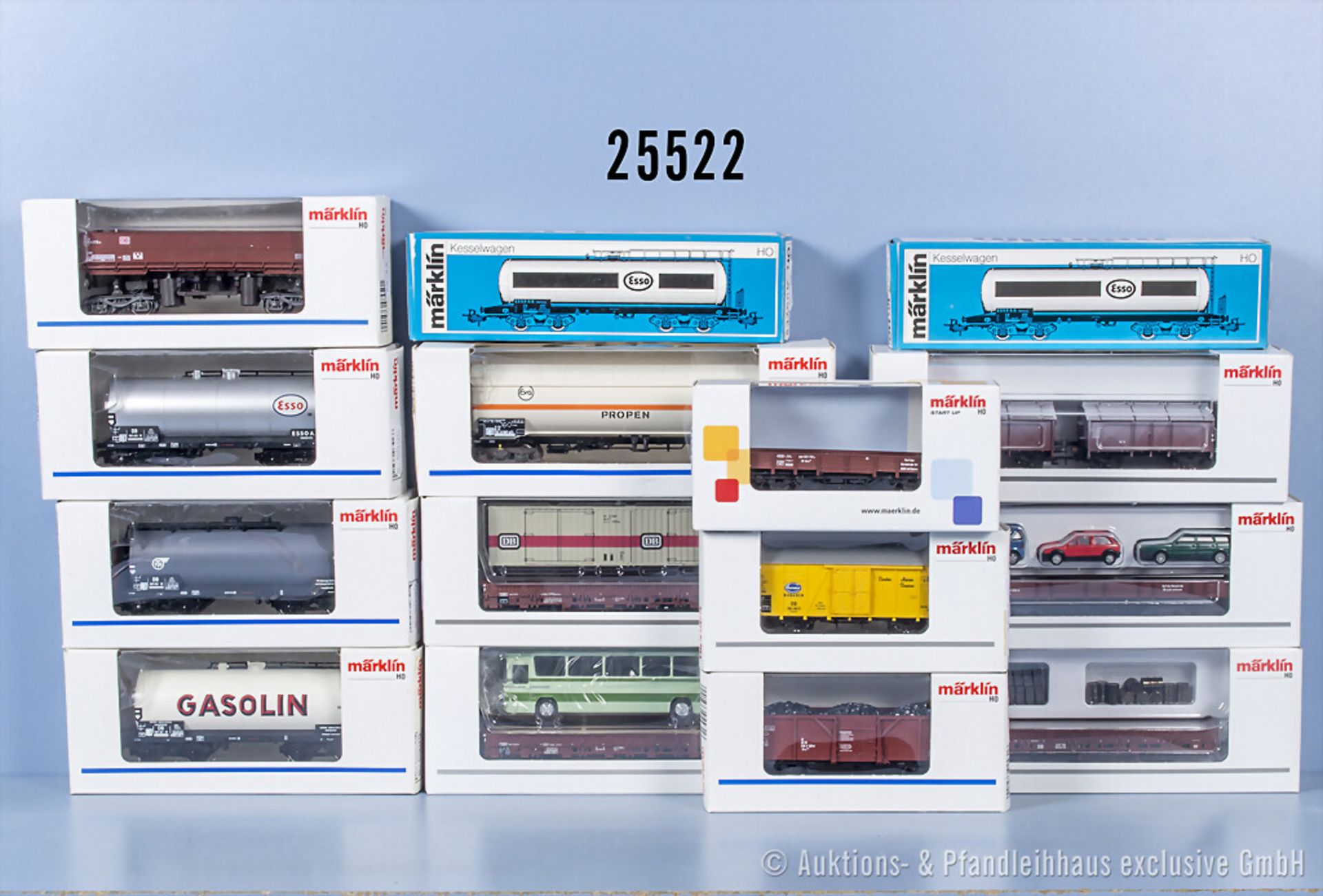 15 Märklin H0 Wagen, dabei 4423, 4431, 4746, 4751, 44732, 46036, 46515, 46516, 46940, ...