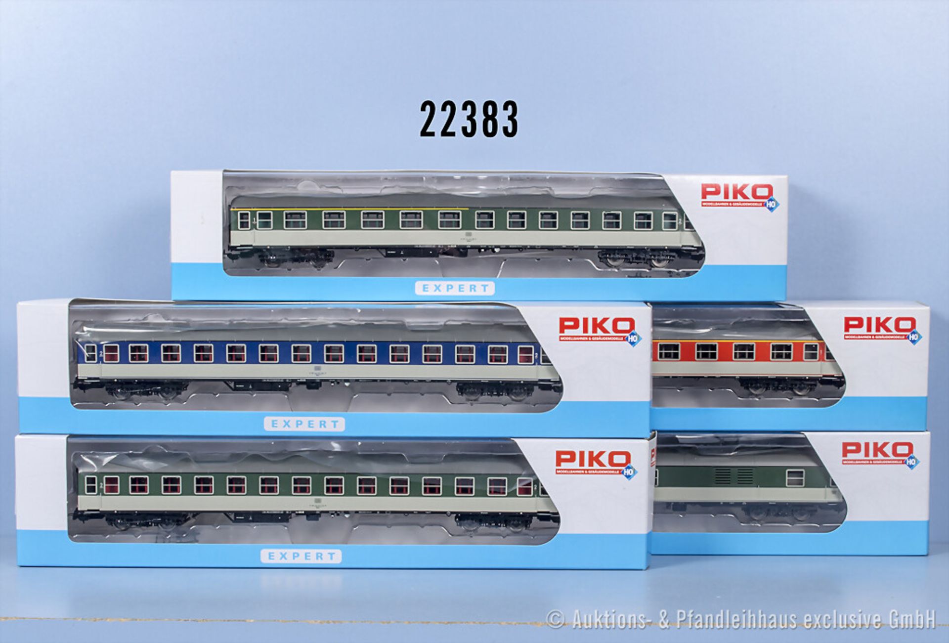 5 Piko H0 D-Zug-Wagen, Z 1, in ...