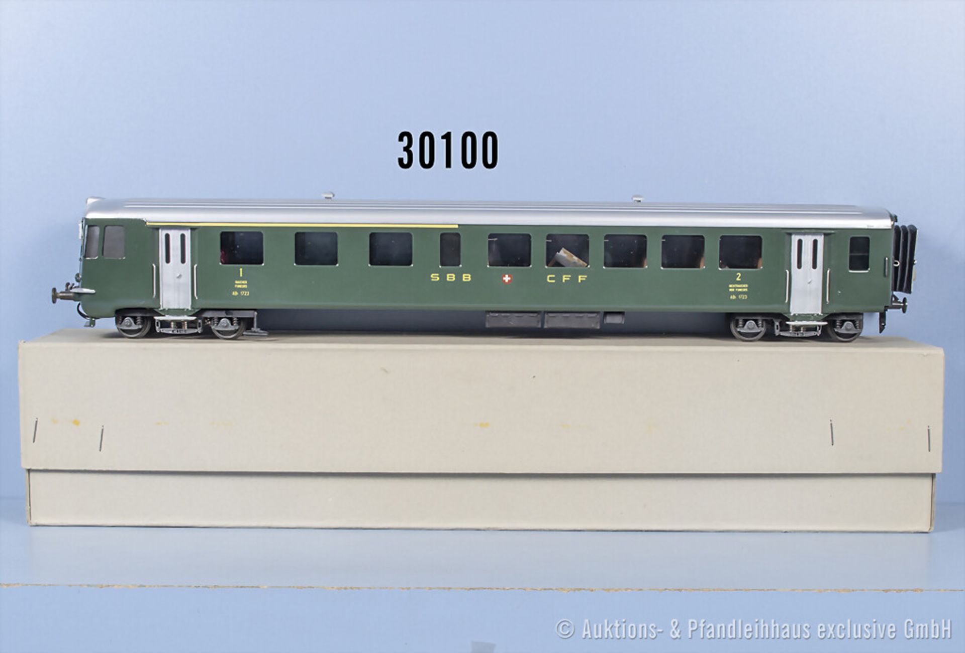 Herrmann Spur 0 Steuerwagen der SBB, Kleinserien-Handarbeitsmodell, Z ...