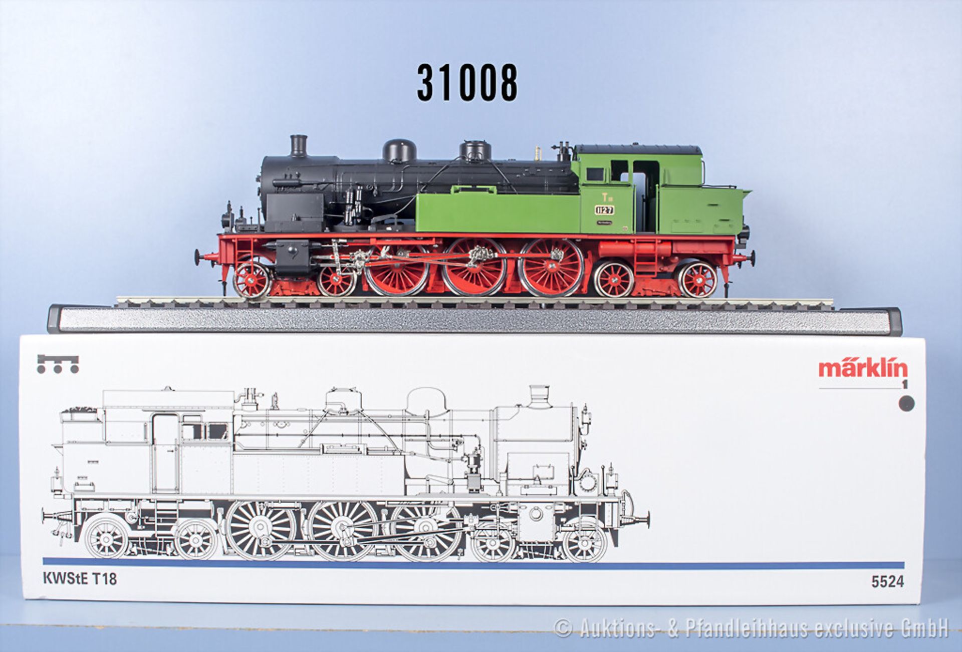 Märklin Profi 1 5524 Tenderlok der K.W.St.E., BN 1127, n.A.d.E. digitalisiert, Z 0-1, ...