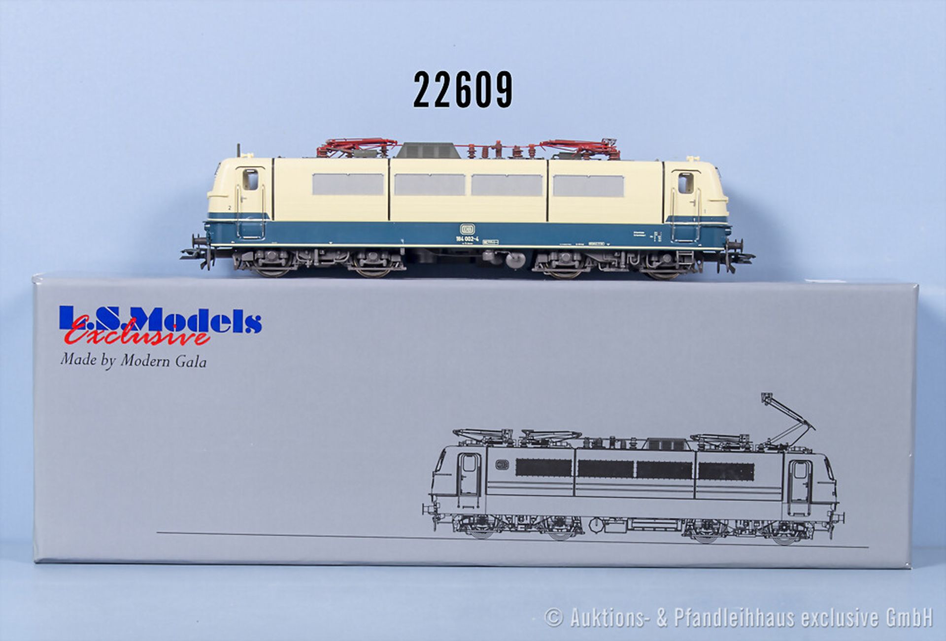 LS Models H0 16014 E-Lok der DB, BN 184 002-4, Z 1-2, in ...