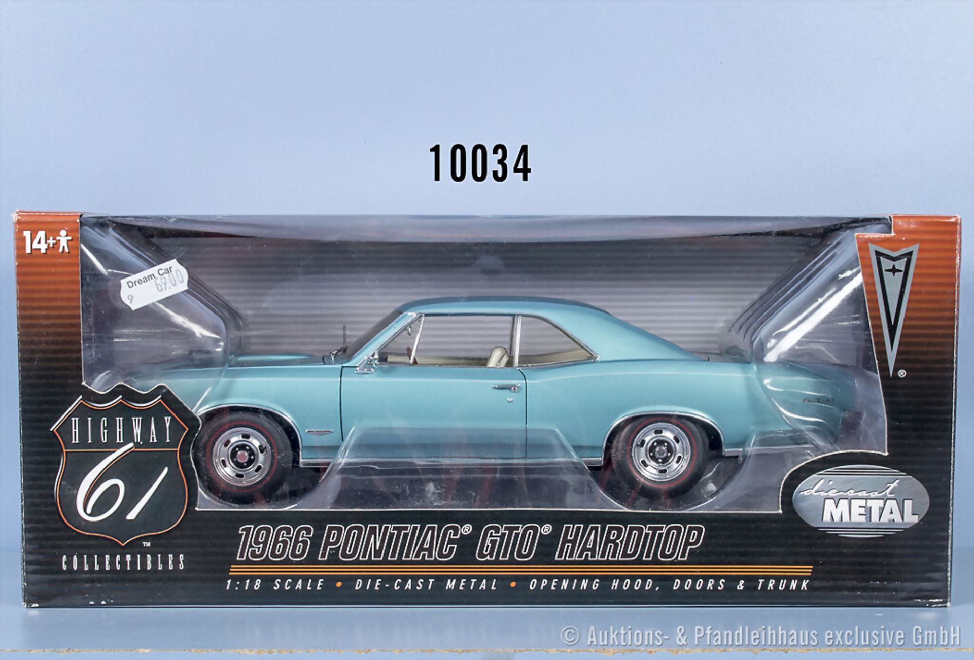 Highway 61 1966 Pontiac GTO Hardtop, 50584, Metall, 1:18, Z 0, ...