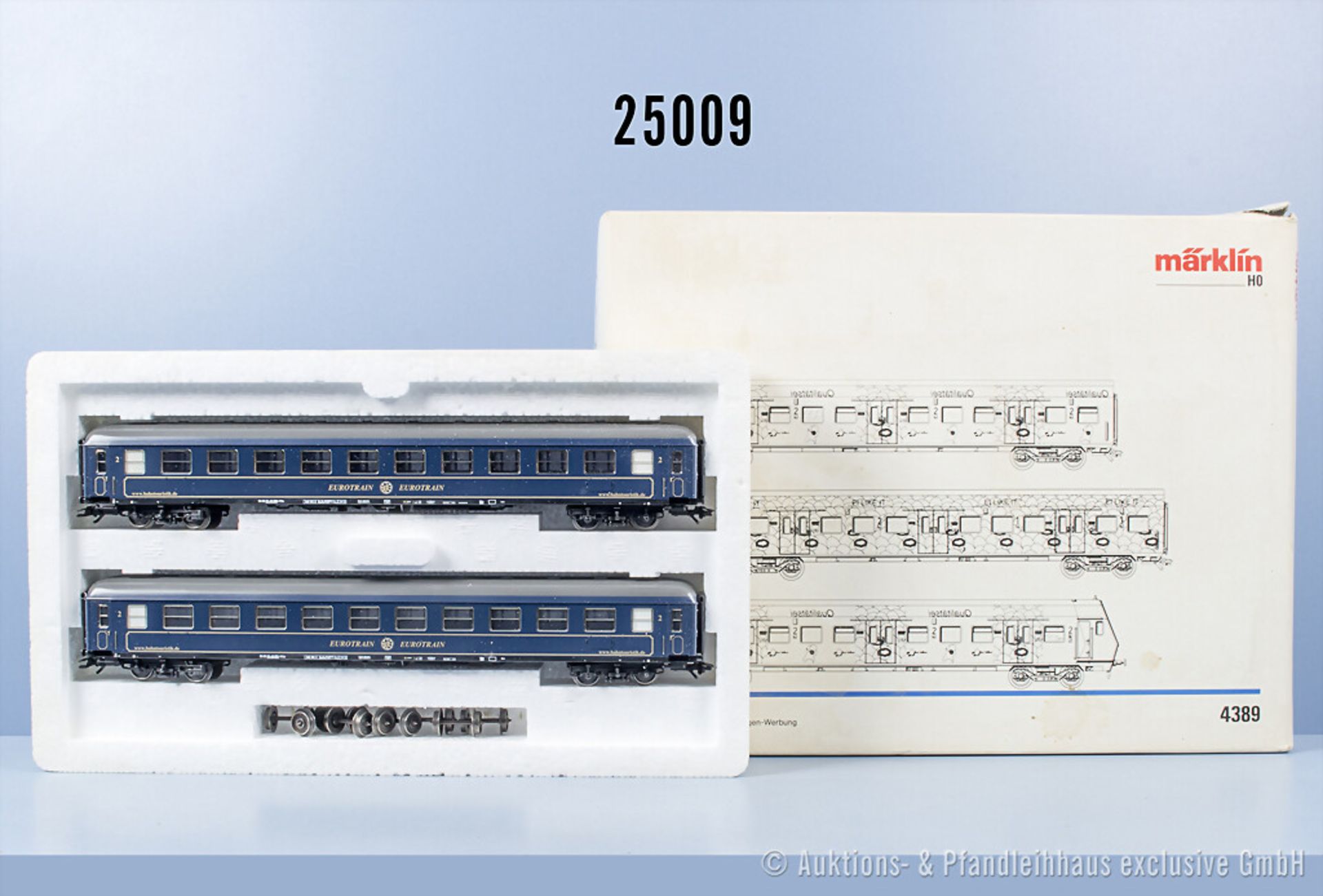 2 Märklin H0 Wagensets, dabei 4389 S-Bahn und Classic Curier, Z 0-1, 1 x  in OVP, OVP ...