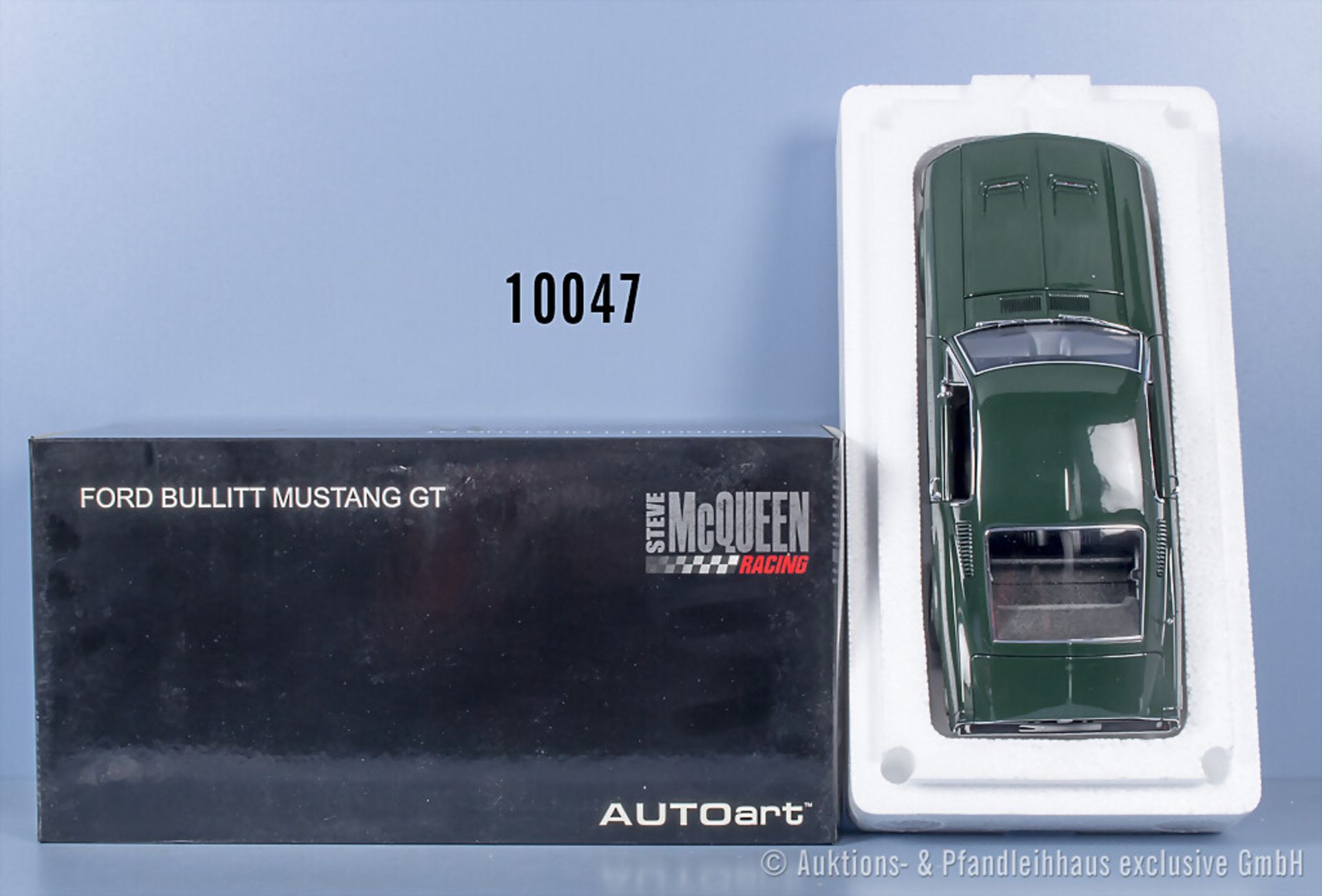 AutoArt Steve McQueen Racing Ford Bullit Mustang GT, 72813, Metall, 1:18, Z 0, ...