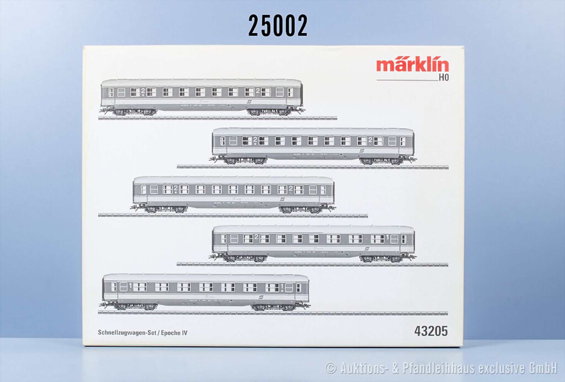 Märklin H0 43205 D-Zug Wagenset Epoche IV, Z 0-1, in ...