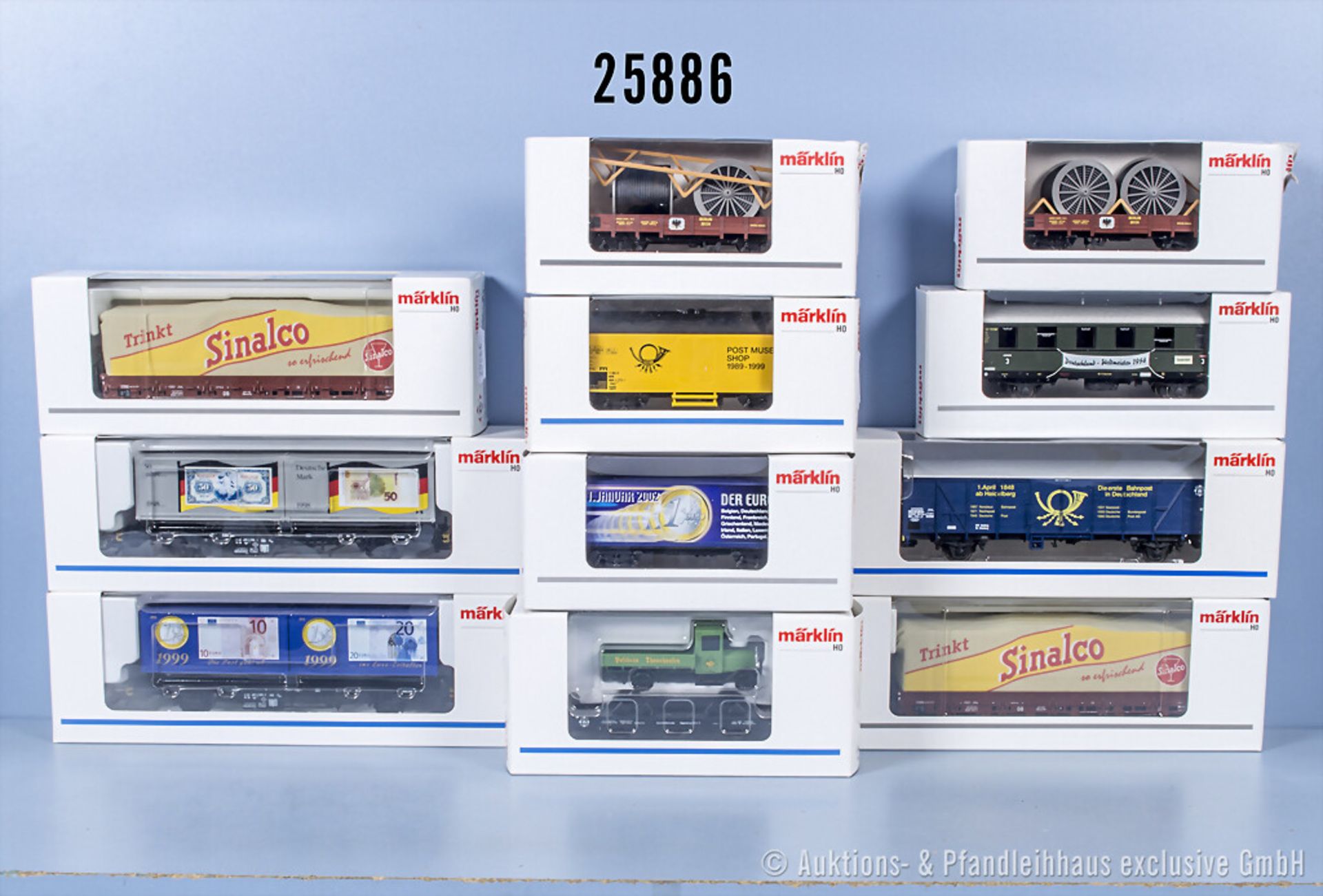 11 Postmuseumsshop-Sonderwagen , dabei 42357, 2 x 46979, 47368, 94032, 94049, 94056, ...