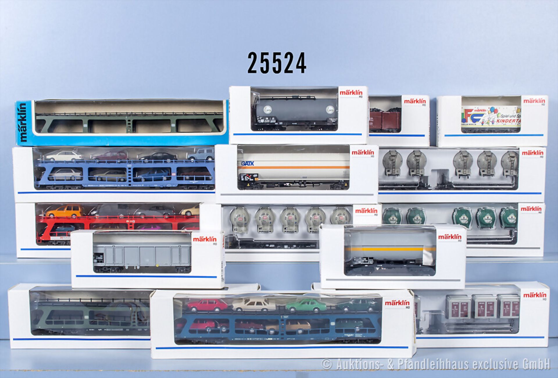 15 Märklin H0 Wagen, dabei 4074, 4084, 4233, 4234, 4431, 31962, 42341, 46462, 46513, ...