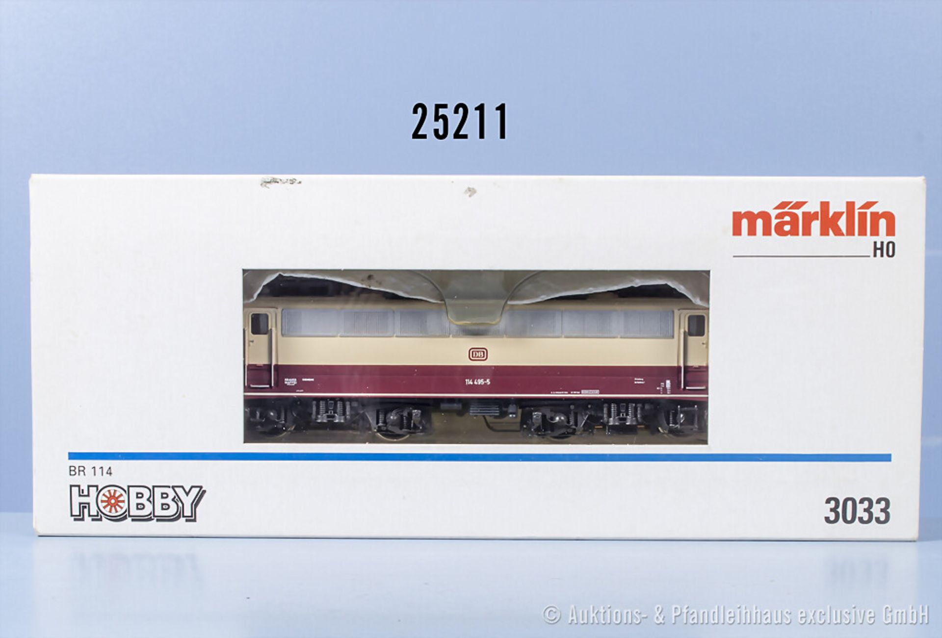 Märklin H0 3033 Typ 1 E-Lok der DB, BN 114 495-5, Z 1, in ...