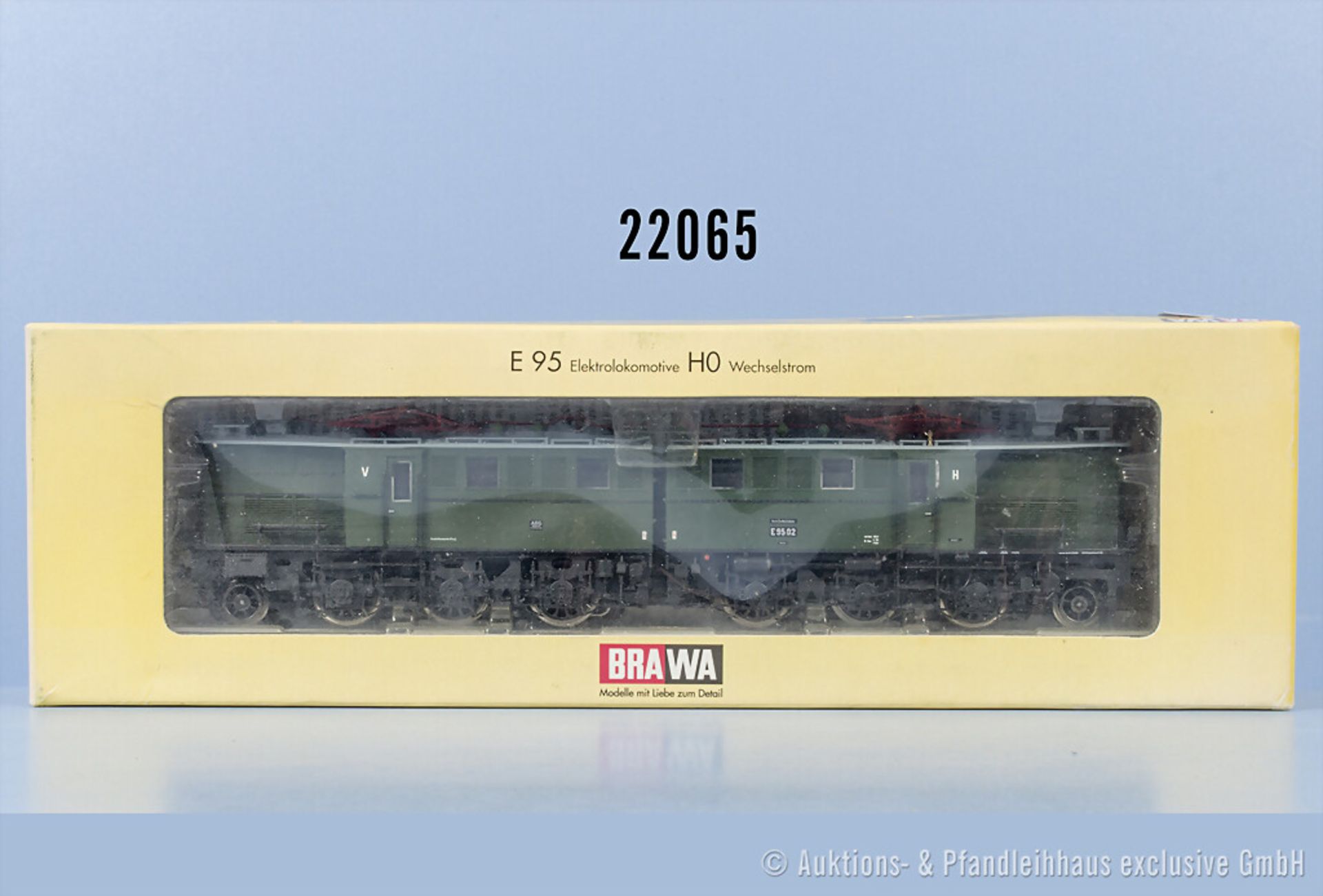 Brawa H0 0240 Doppel-E-Lok der DR, BN E95 02, Z 1, in OVP, ...