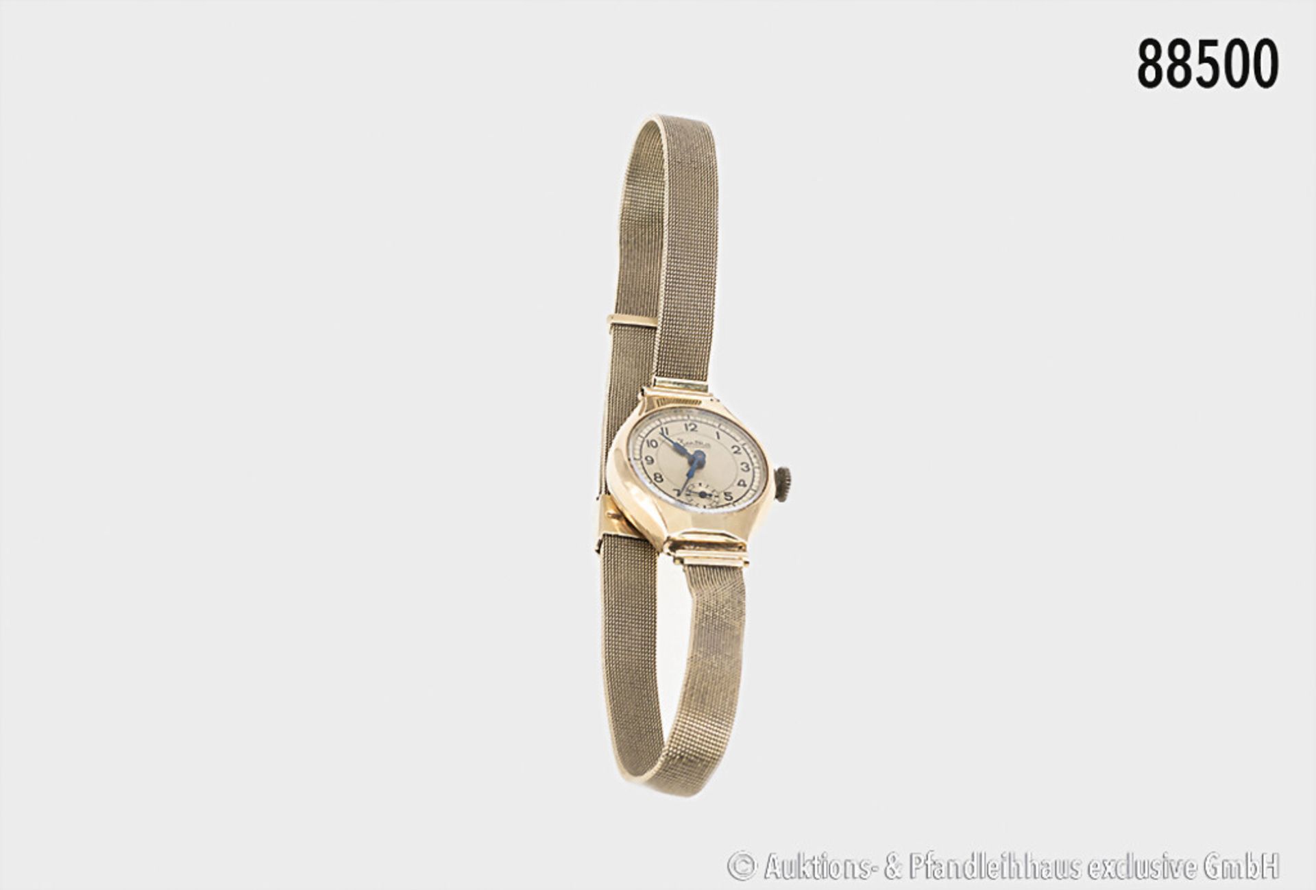 Zentra, DAU, ca. 1930er Jahre, D.R.G.M., D ca. 20,5 mm, Gehäuse und Milanaise-Armband ...