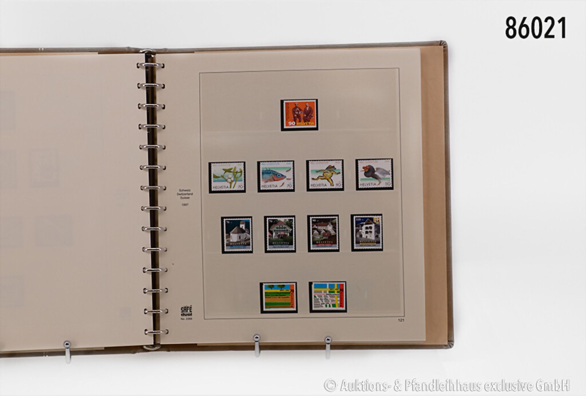 Umfangreiche Briefmarken-Sammlung Schweiz, ca. 1987-2012, nahezu komplette Sammlung in ...