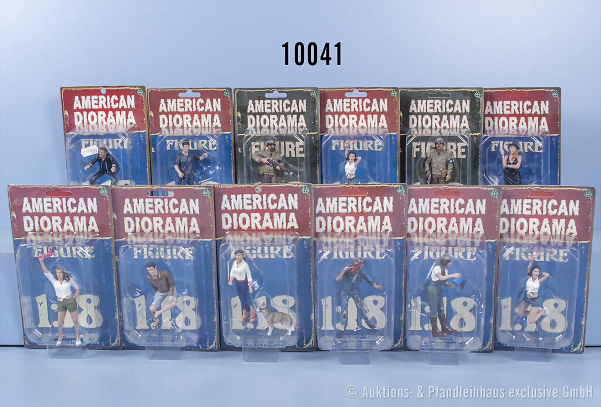 21 American Diorama Figuren, 1:18, Z 0, OVP, auf Foto nur ein Teil ...
