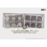 Konv. 5 DM Gedenkmünzen Silber, 37 Stück, sowie 12 x 5 DM Kupfer/Nickel, insgesamt ...