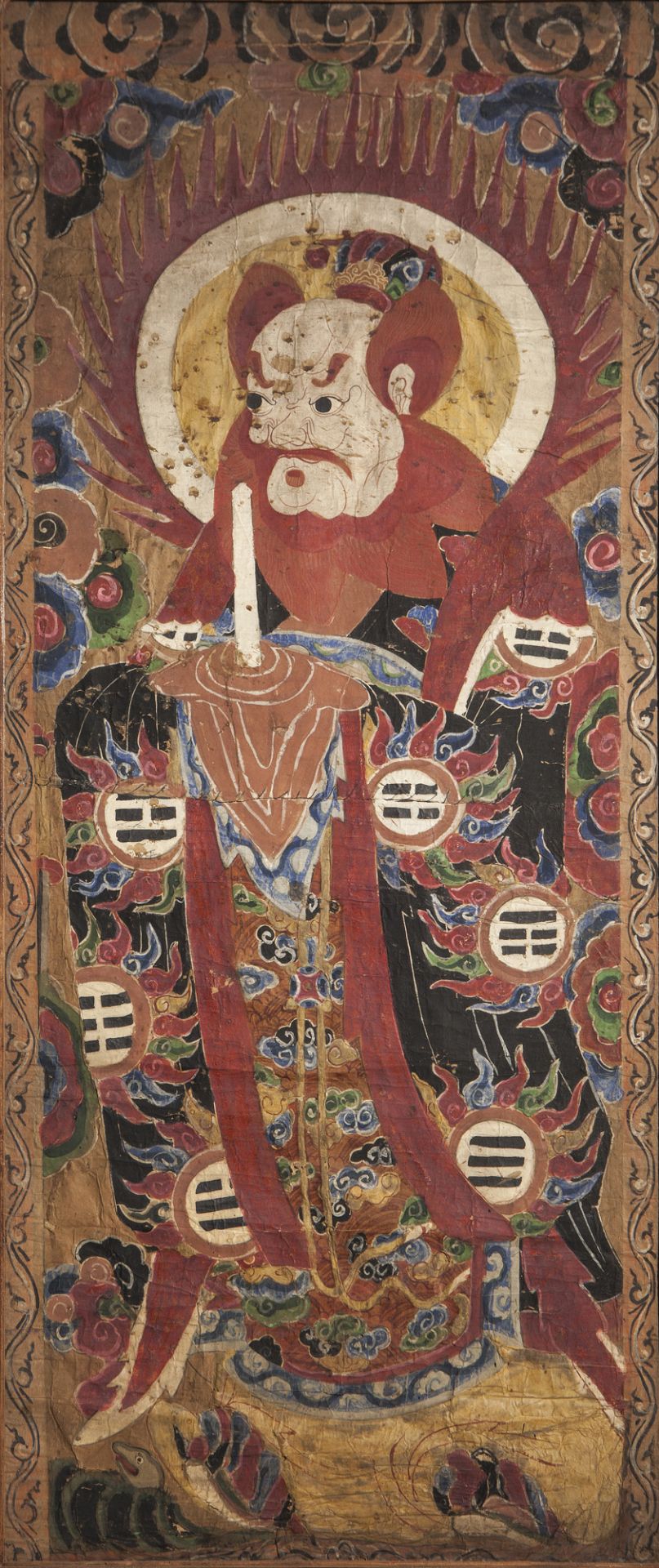 Suite d’un même ensemble de 12 grandes peintures Taoïstes , représentant les seigneurs du monde - Bild 10 aus 12
