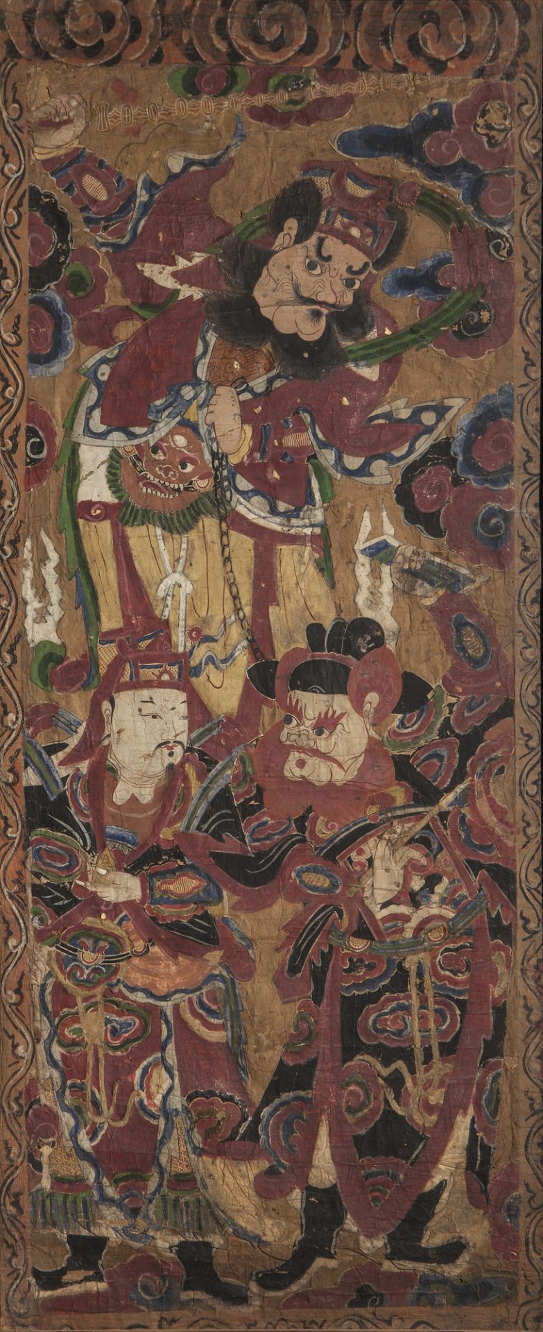 Suite d’un même ensemble de 12 grandes peintures Taoïstes , représentant les seigneurs du monde - Bild 3 aus 12