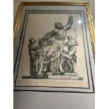 Ensemble partiel de seize sur vingt gravures sur cuivre de statues classiques, publiées en 1770