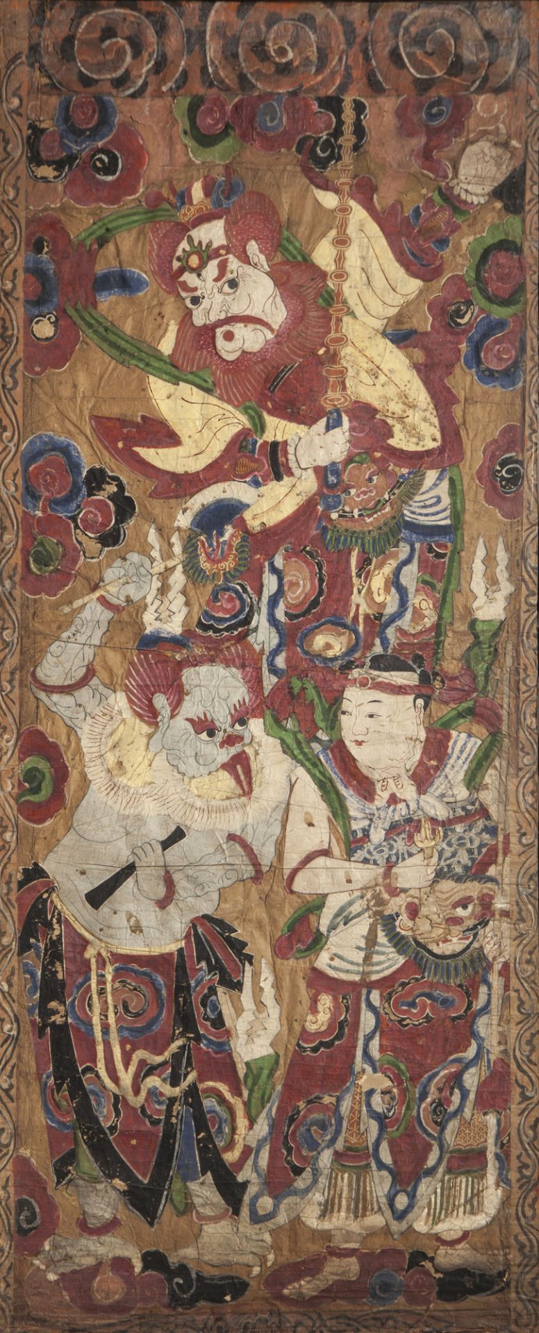 Suite d’un même ensemble de 12 grandes peintures Taoïstes , représentant les seigneurs du monde - Bild 9 aus 12