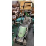 HAYTER 36 ENVOY ELECTRIC LAWNMOVER WITH GRASSBOX RECENTLY SERVICED (NO POWER LEAD)