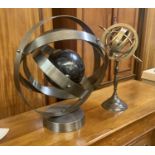 REPRODUCTION ASTROLABE ON STAND & 1 OTHER