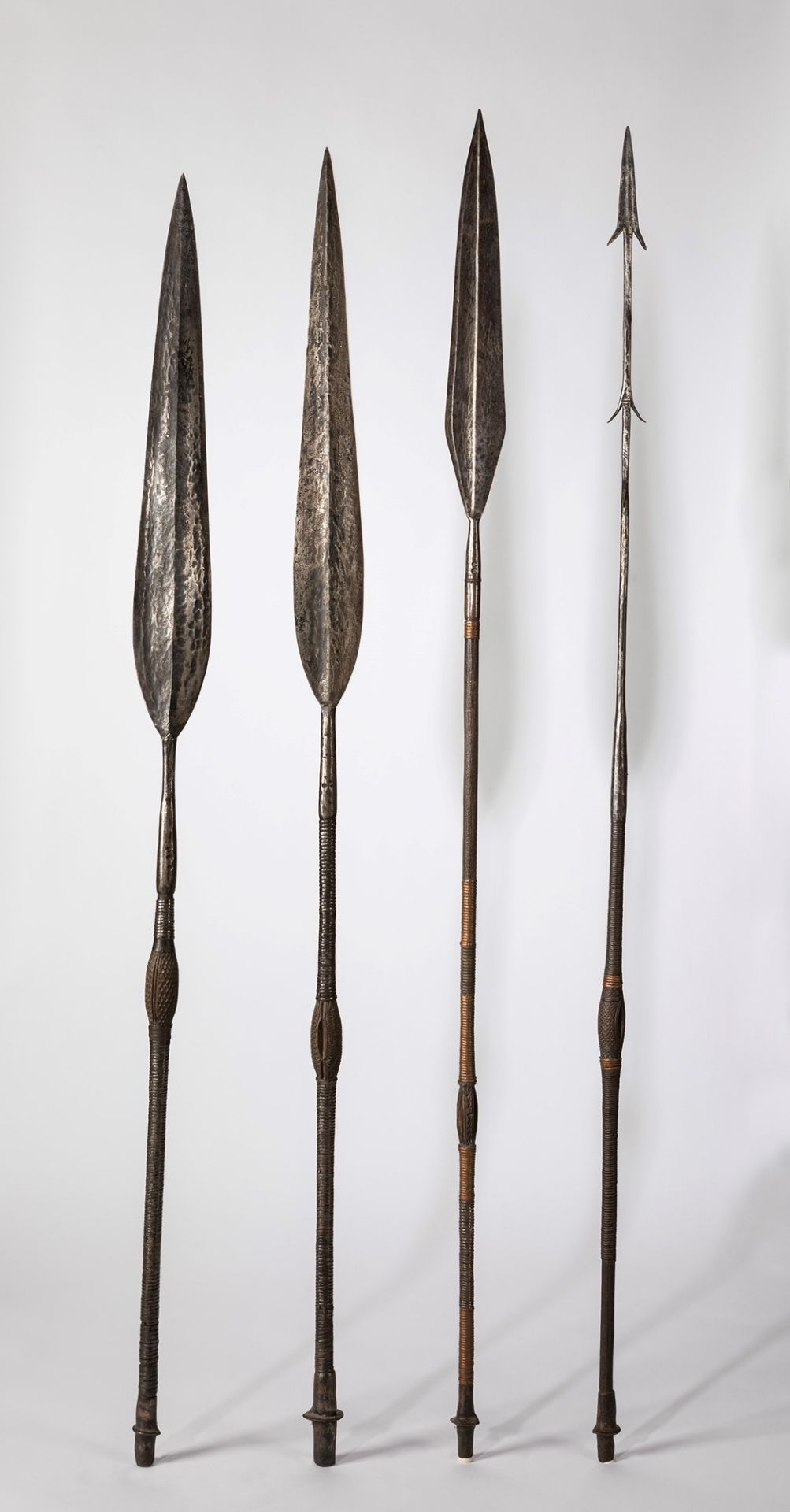 YAKOMA, NGBANDI, SANGO Congo Kinshasa - Group of 4 ornamental spears